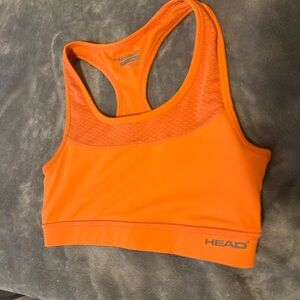 HEAD Women's Vibrant Orange Sports Bra